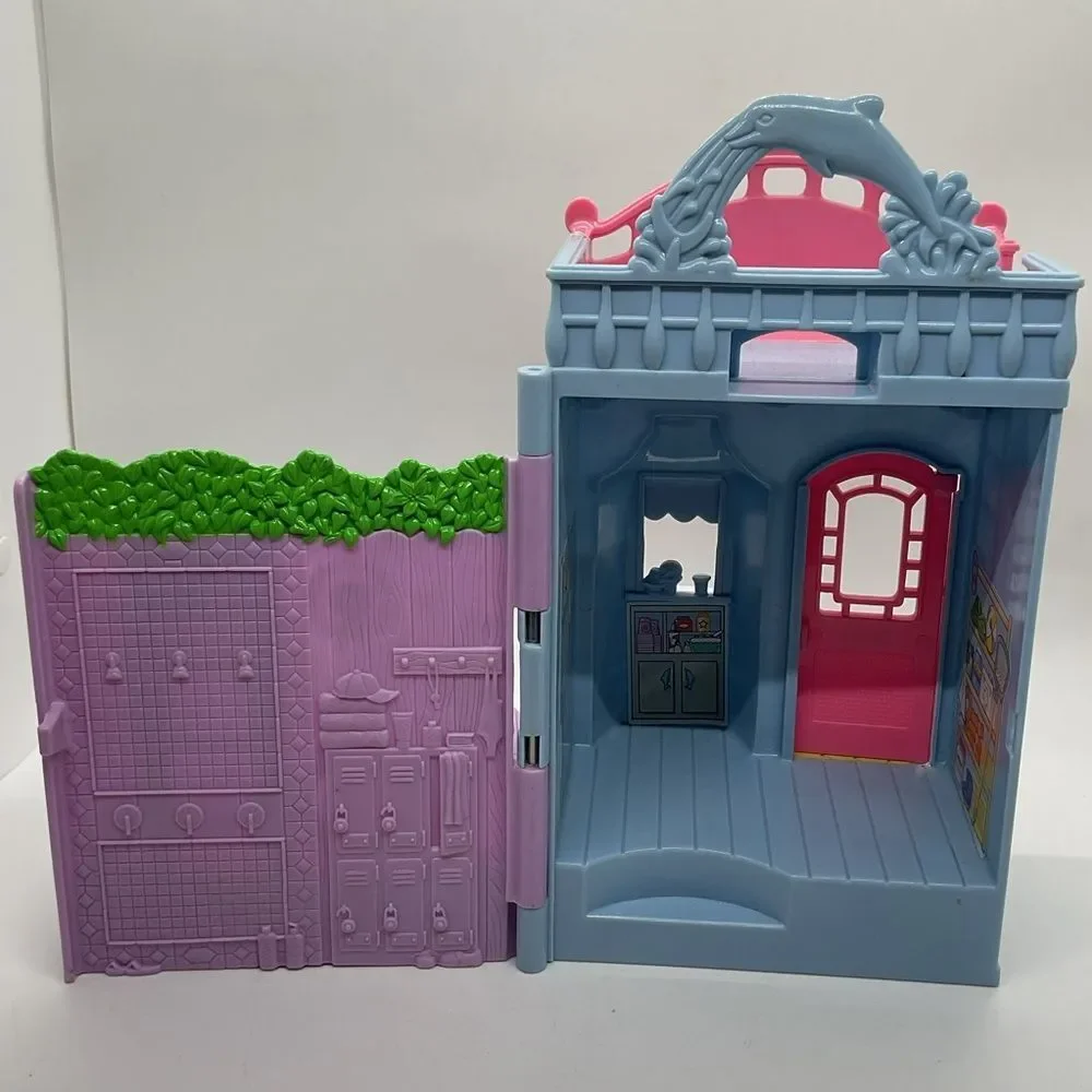 Vintage Fisher-Price Blue, Pink & Purple Sweet Streets Seaside Play Shop